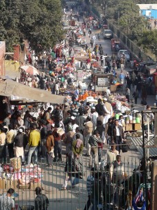 Looking down the (once) fabled Meena Bazaar from the steps of Jami Masjid